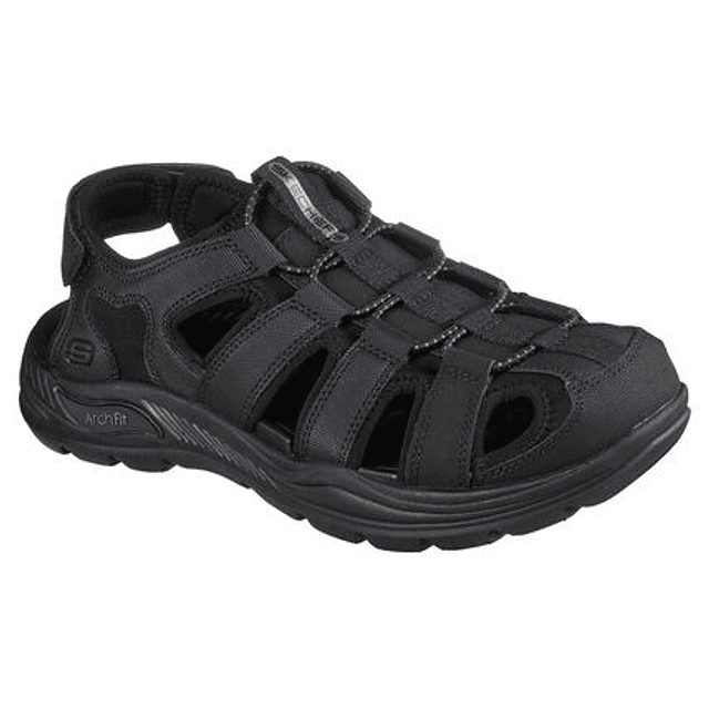 Sandalia Hombre Negra Skechers 204348BLK