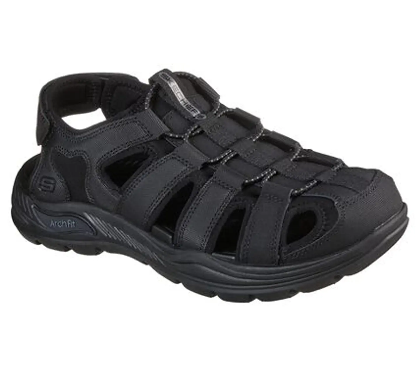 Sandalia Hombre Negra Skechers 204348BLK 1