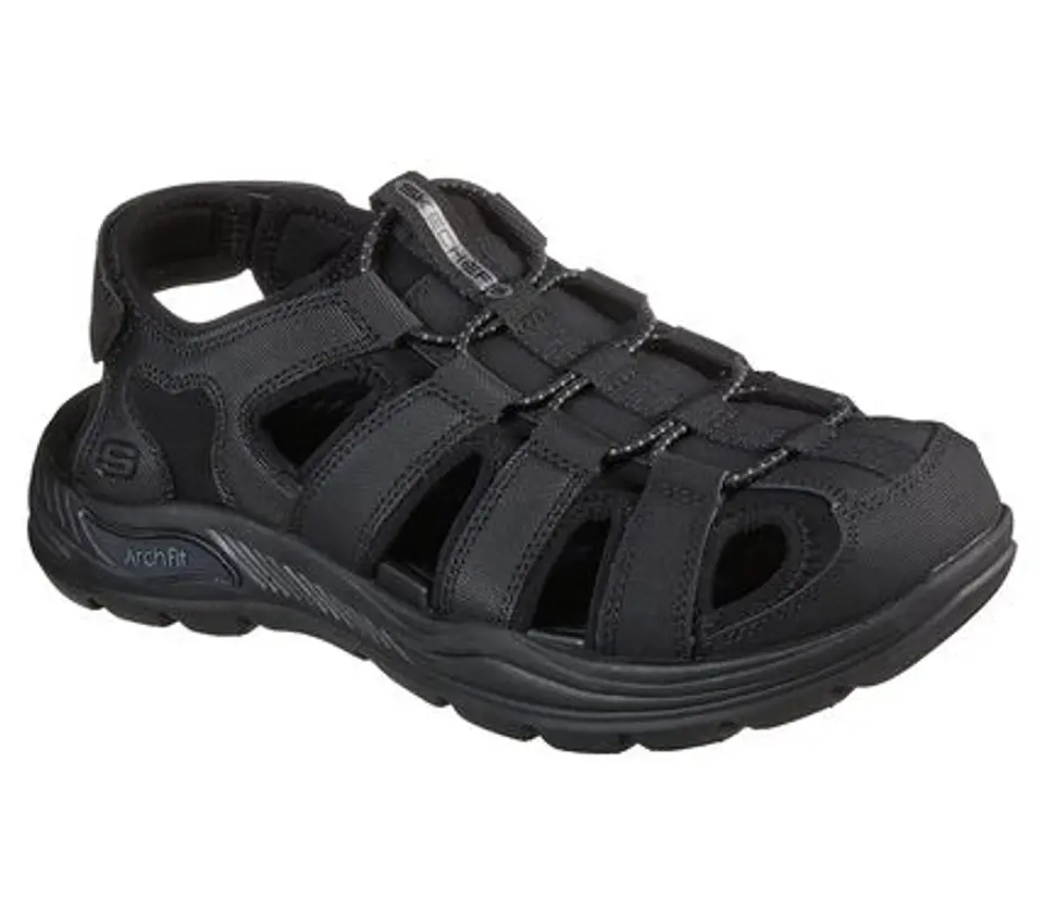 Sandalia Hombre Negra Skechers 204348BLK 1