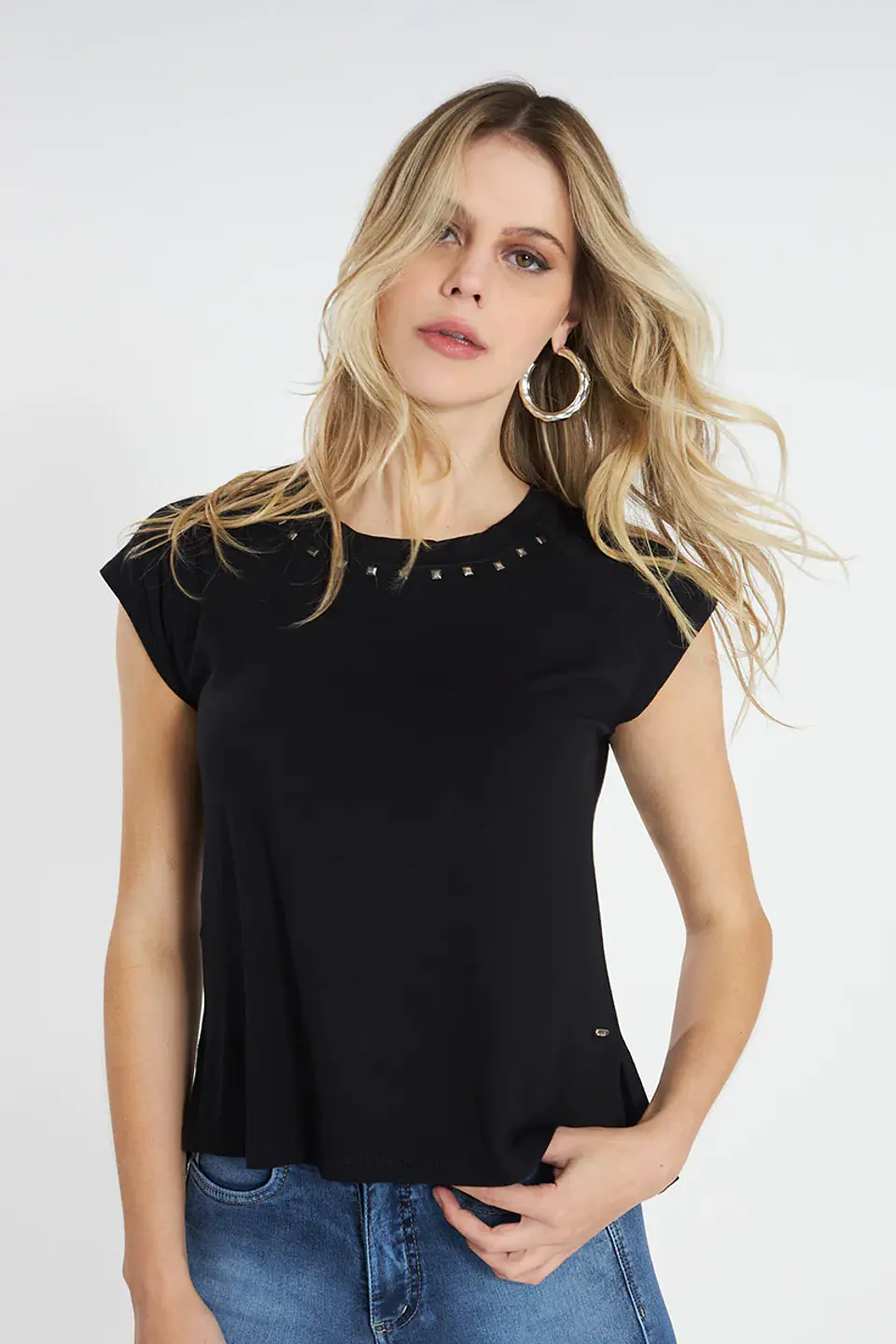 Polera Mujer Negra Amalia 4191 1
