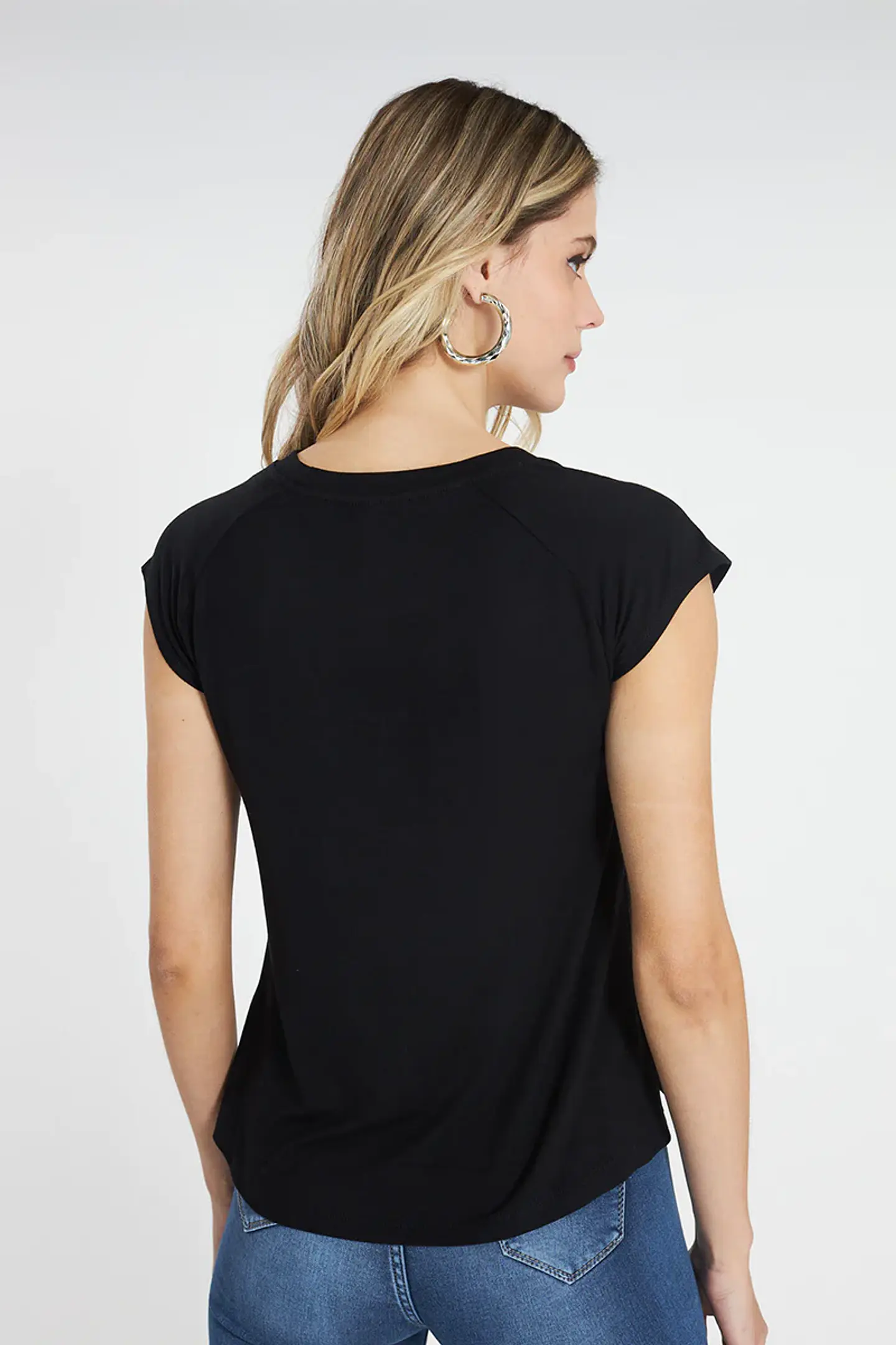 Polera Mujer Negra Amalia 4191 2