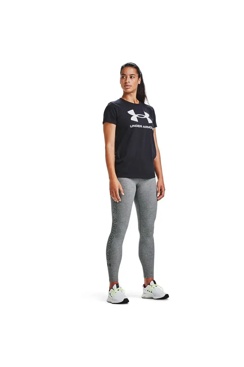 Calza Mujer Gris 1356403-090 Under Armour 3