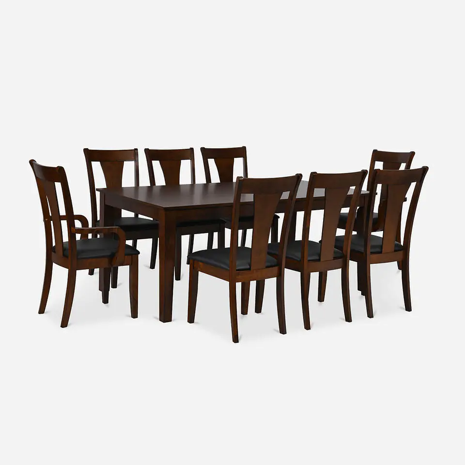 Comedor 8 sillas Sin Extensión Roble Oscuro CIC 780642764091-0 1
