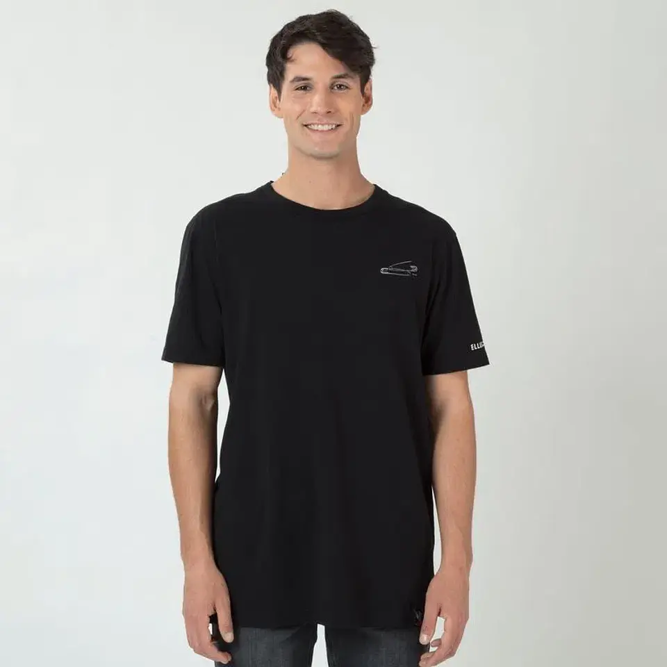 Polera Hombre Negra Ellus Cmc55505 1