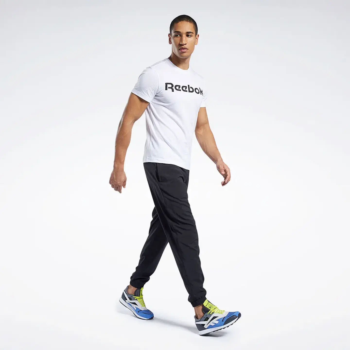 Pantalón de buzo Hombre Negro Reebok Fp9141 3