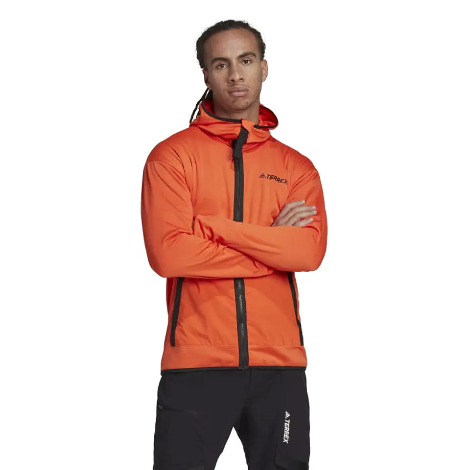 Polerón Hombre Naranjo Adidas Hh9254 1
