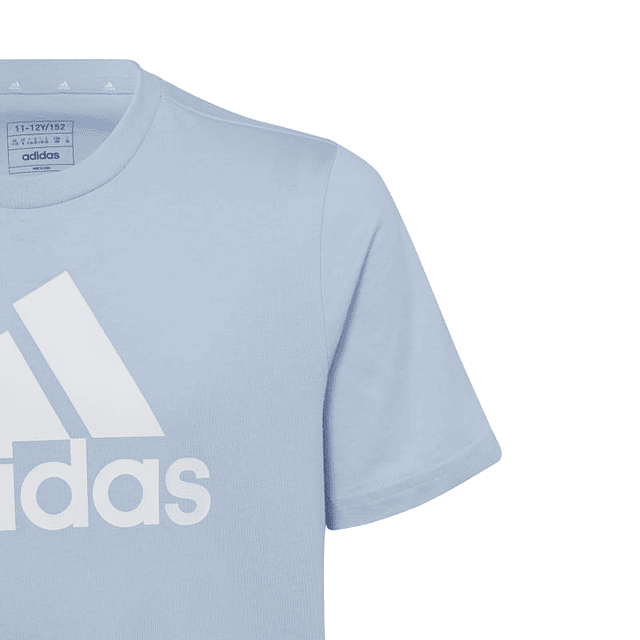 Polera Niño/a Celeste Adidas Ic6859