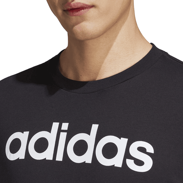 Polera Hombre Negro Adidas Ic9274