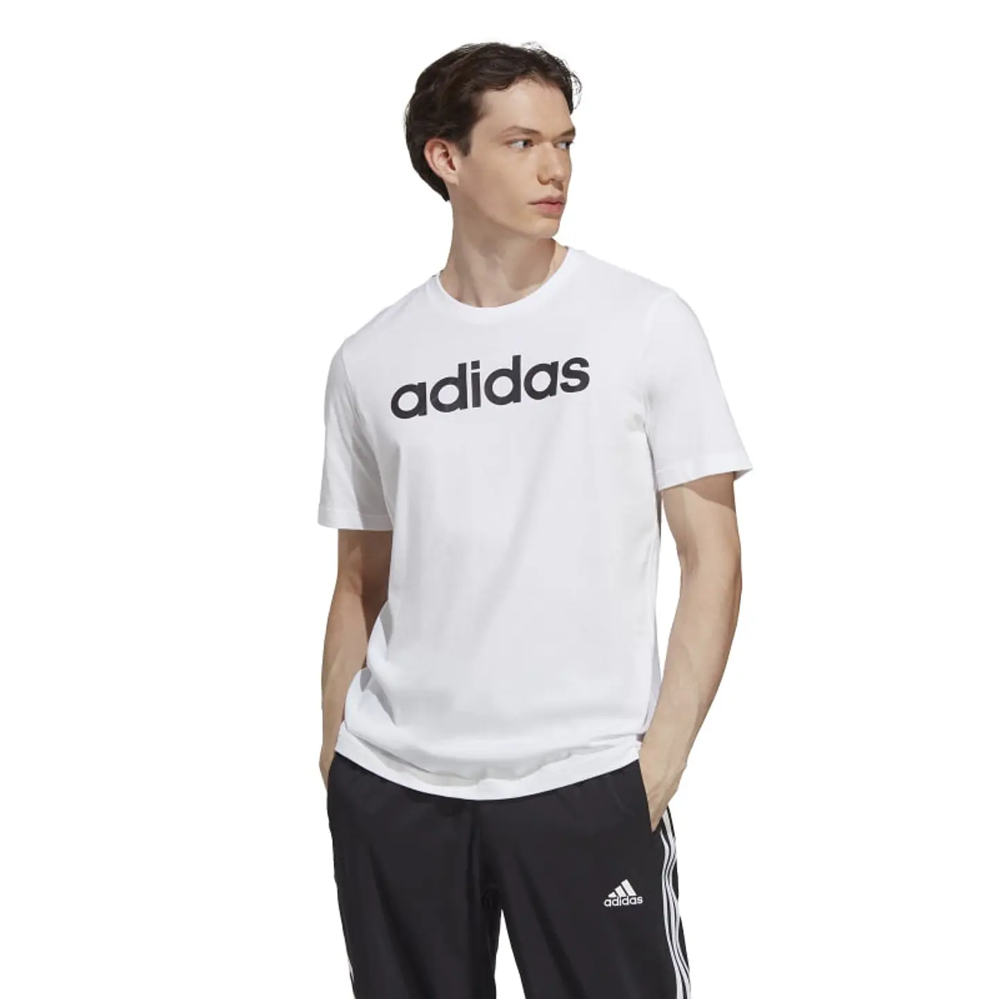Polera Hombre Blanca Adidas Ic9276 1