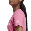 Polera Mujer Rosada Adidas Id0034