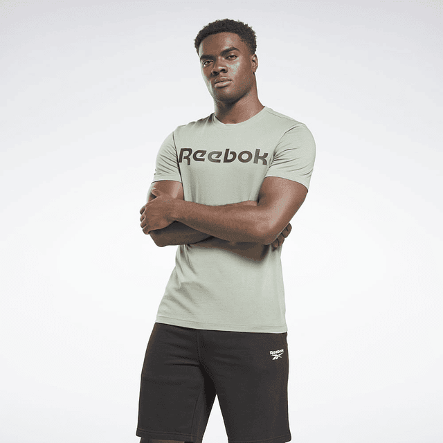 Polera Hombre Verde Reebok Hs4983