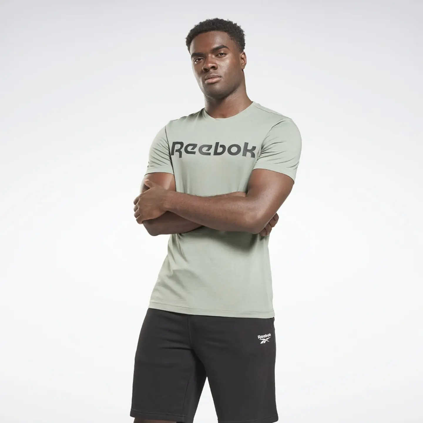 Polera Hombre Verde Reebok Hs4983 1