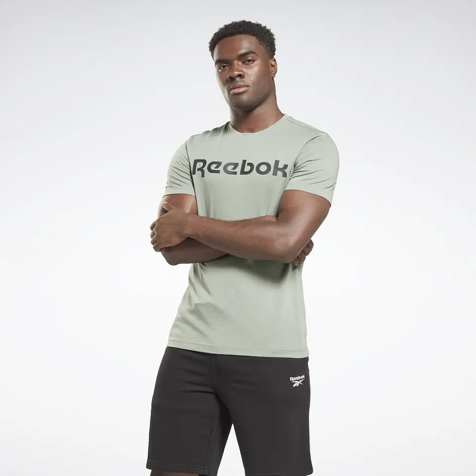 Polera Hombre Verde Reebok Hs4983 1