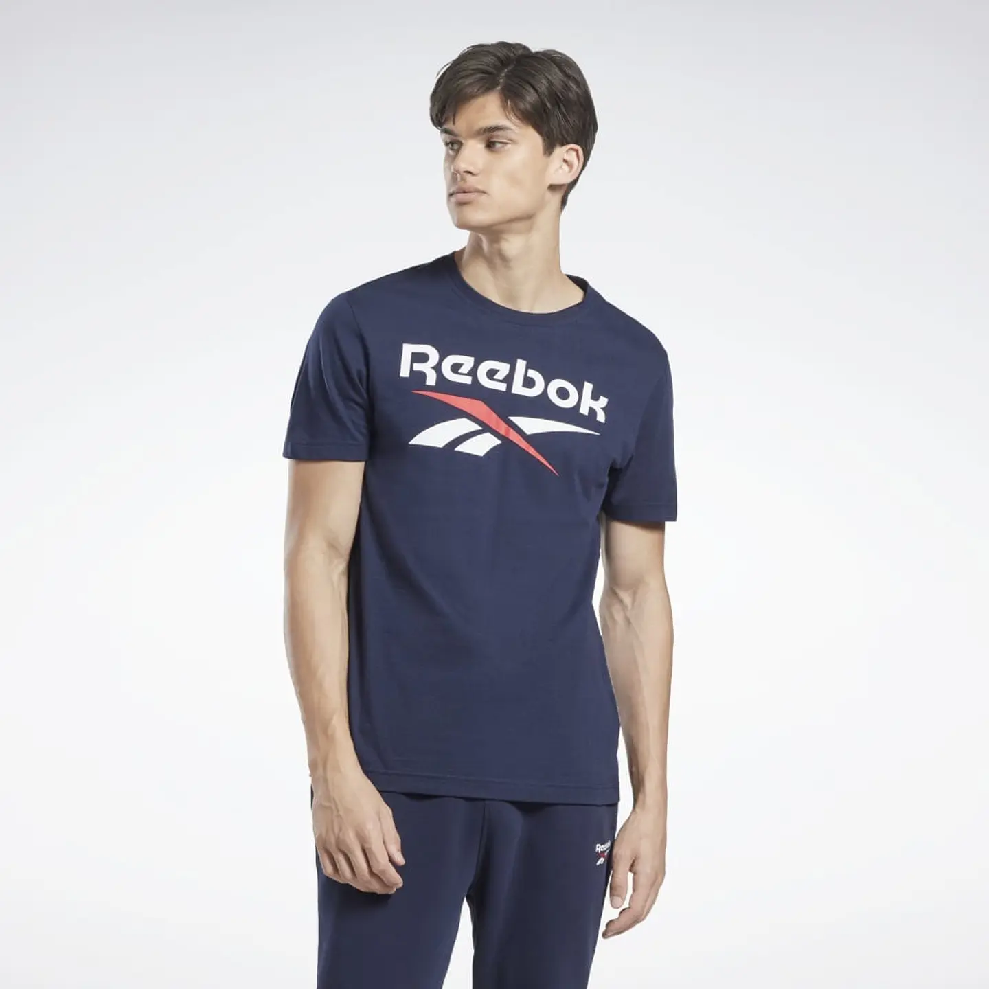 Polera Hombre Azul Reebok Hz8798 1