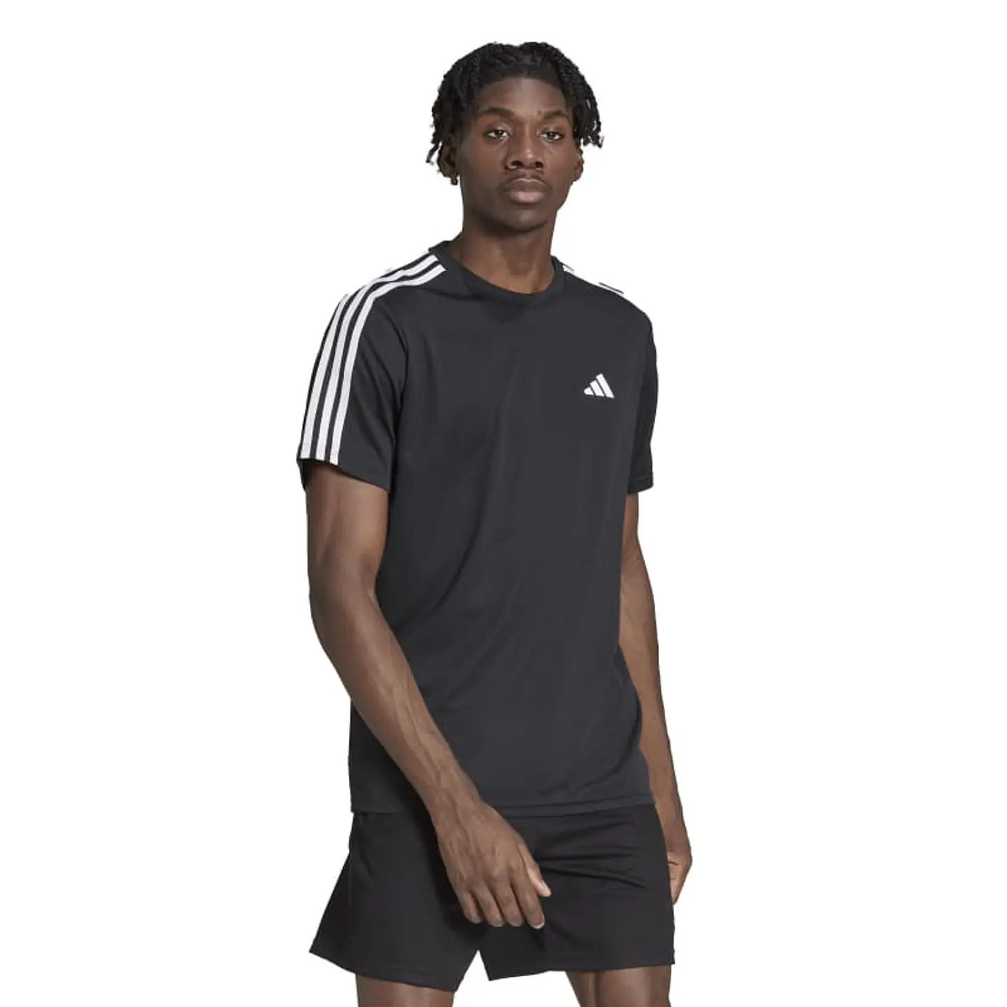 Polera Hombre Negra Adidas Ib8150 1