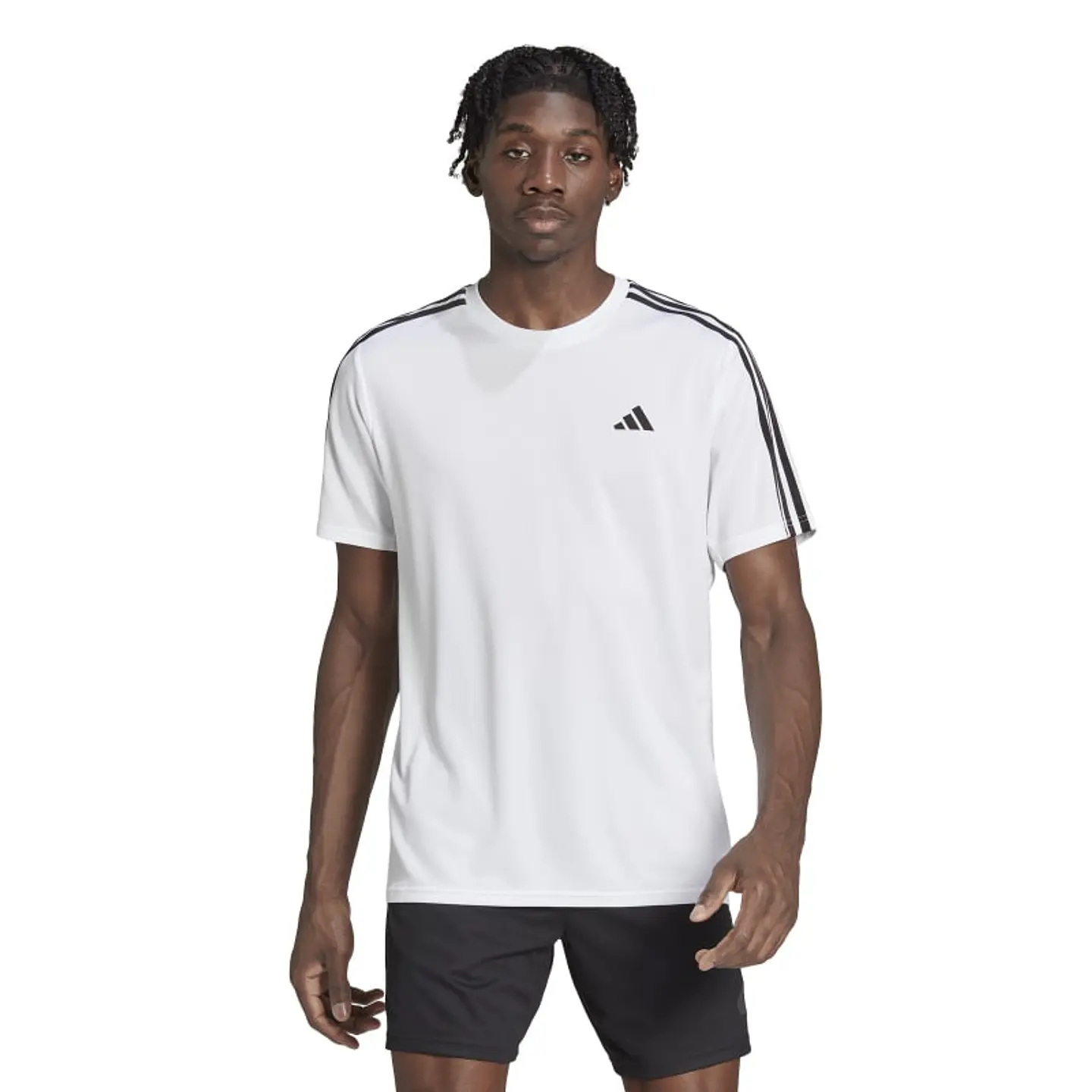Polera Hombre Blanca Adidas Ib8151 1