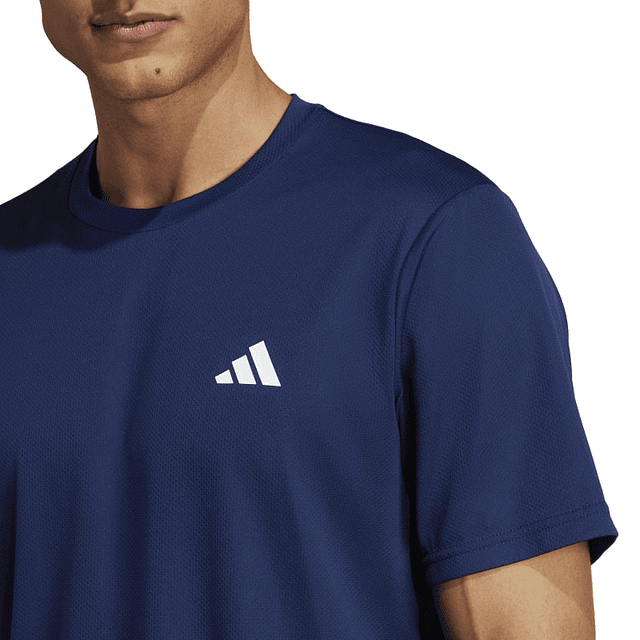 Polera Hombre Azul Adidas Ic7429