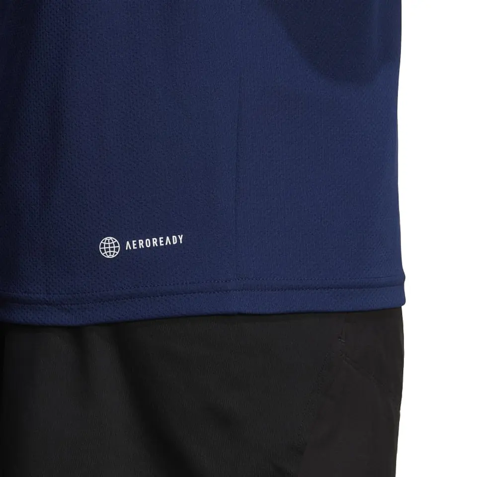 Polera Hombre Azul Adidas Ic7429 4