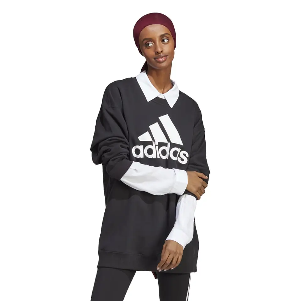 Polerón Mujer Negro Adidas Ic8798 1