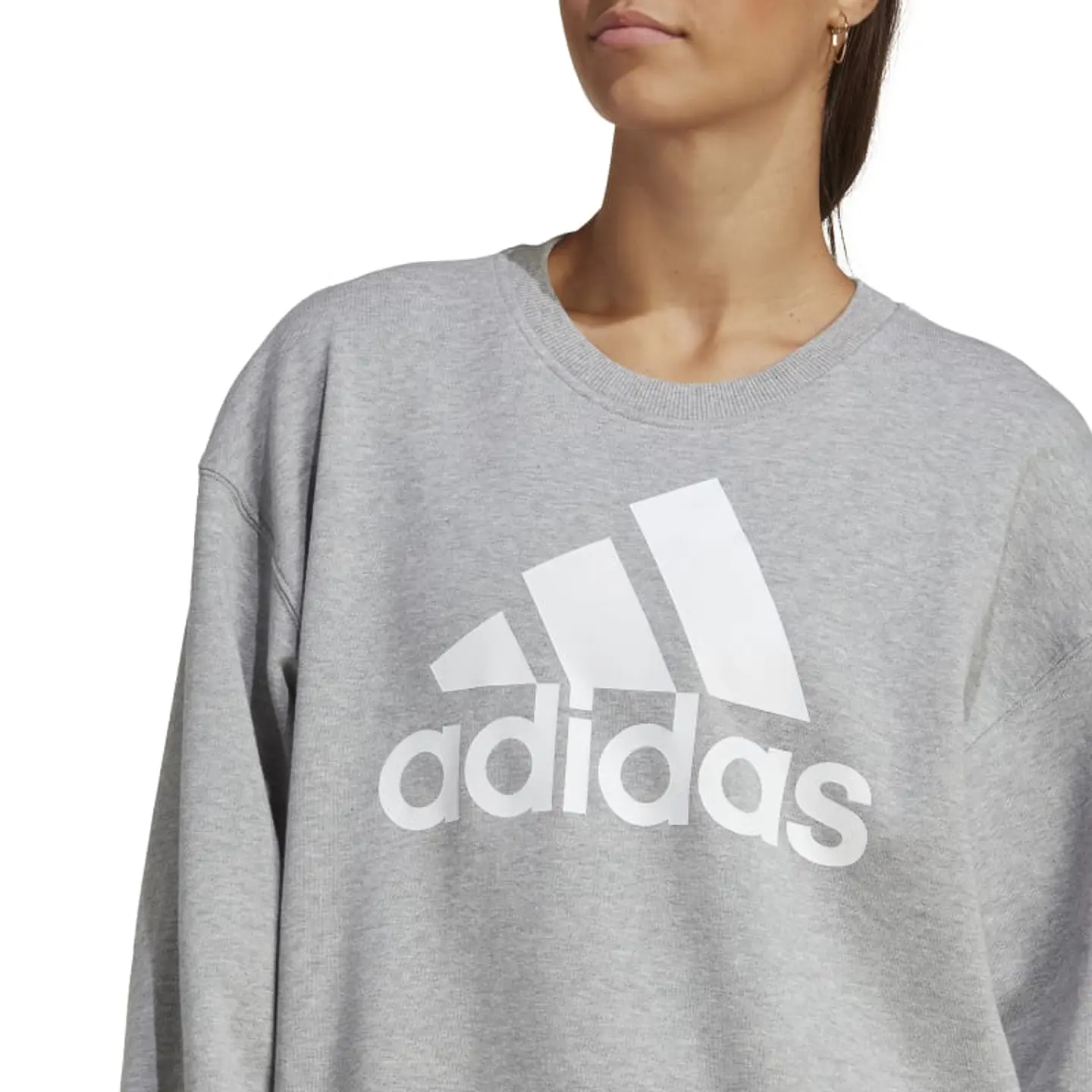 Polerón Mujer Gris Adidas Ic9850 4
