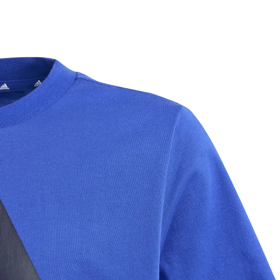 Polera Niño/a Azul Adidas Ij6264 4