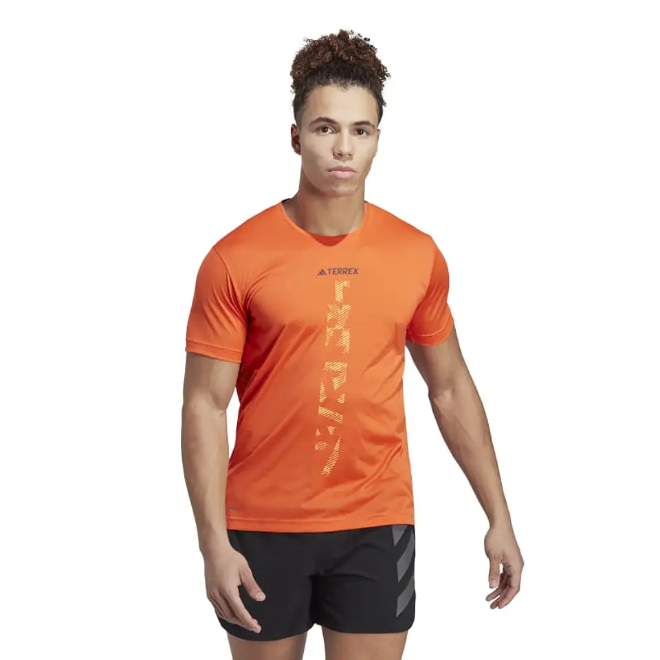 Polera Hombre Naranja Adidas Hl1722 1