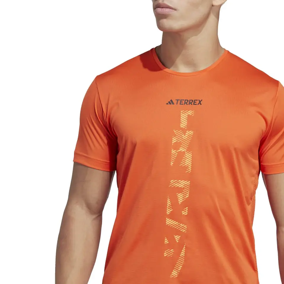 Polera Hombre Naranja Adidas Hl1722 4