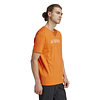 Polera Hombre Naranja Adidas Hy1694