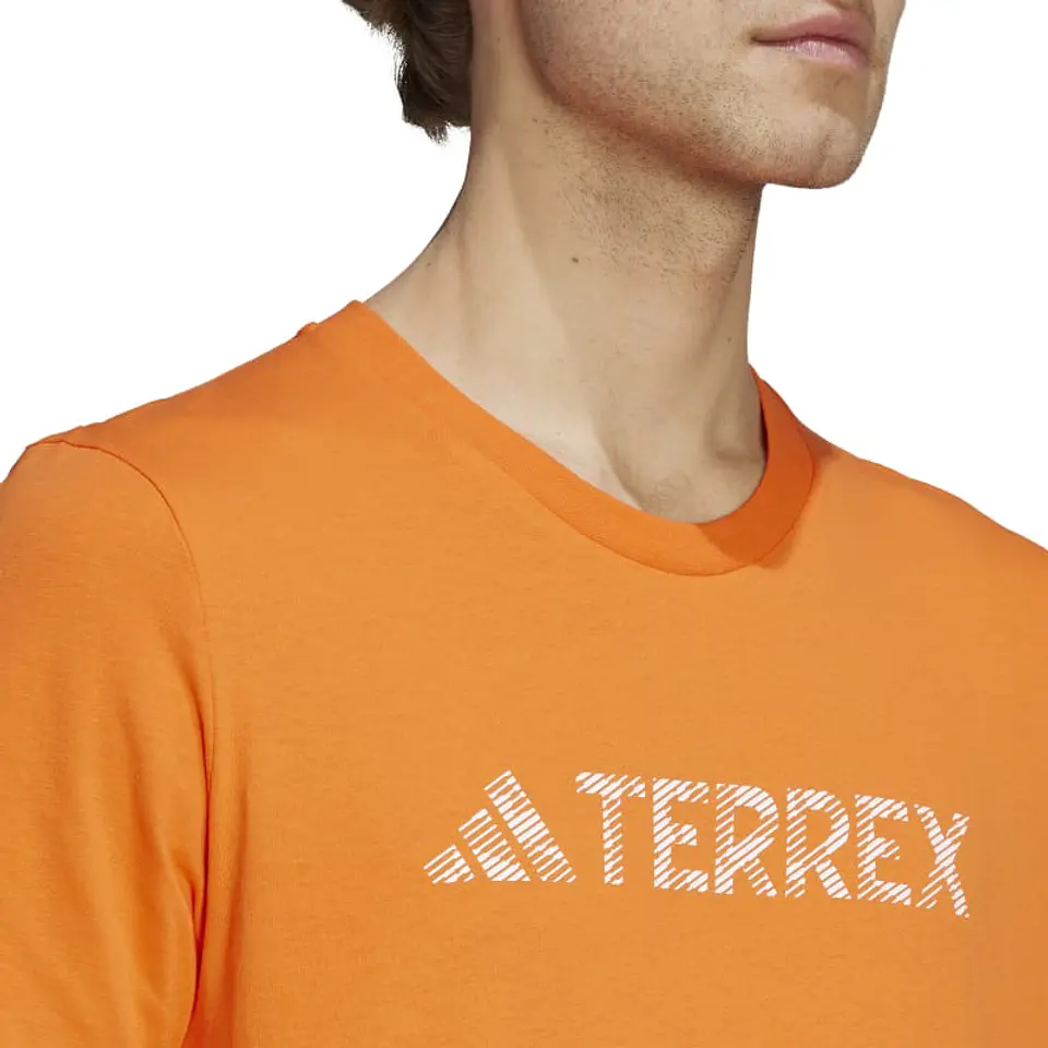Polera Hombre Naranja Adidas Hy1694 4