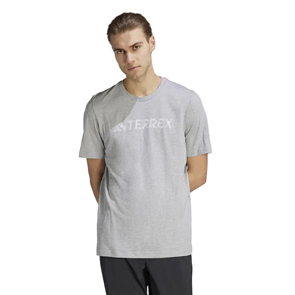 Polera Hombre Gris Adidas Hy1695 1