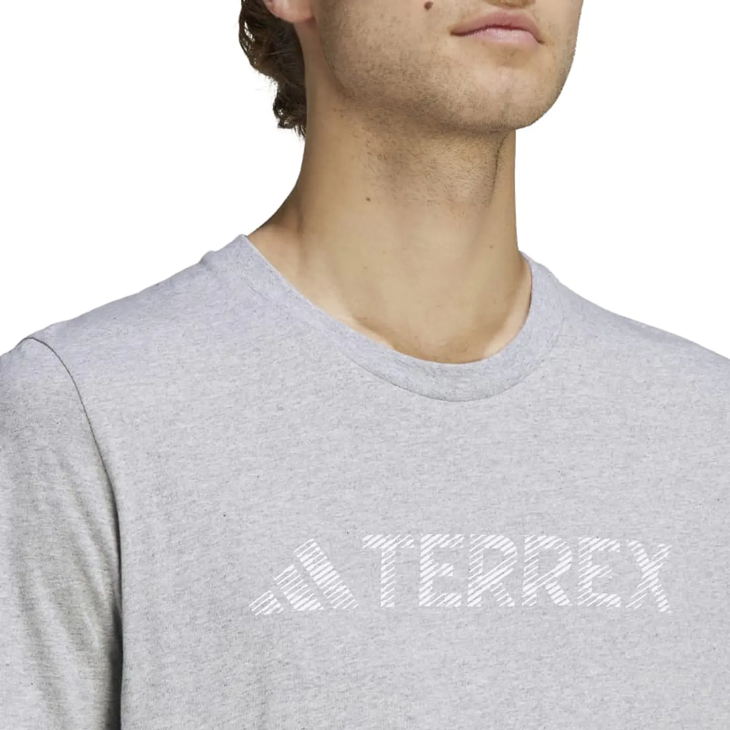Polera Hombre Gris Adidas Hy1695 4