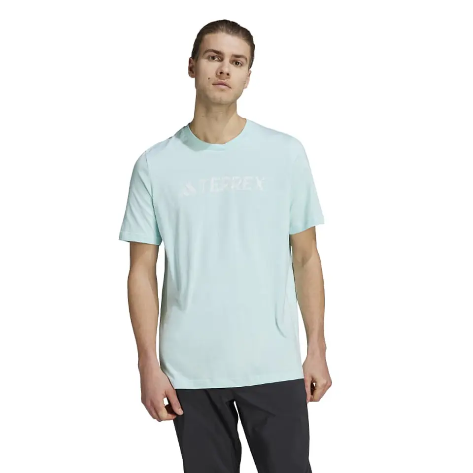 Polera Hombre Turquesa Adidas Ib1159 1