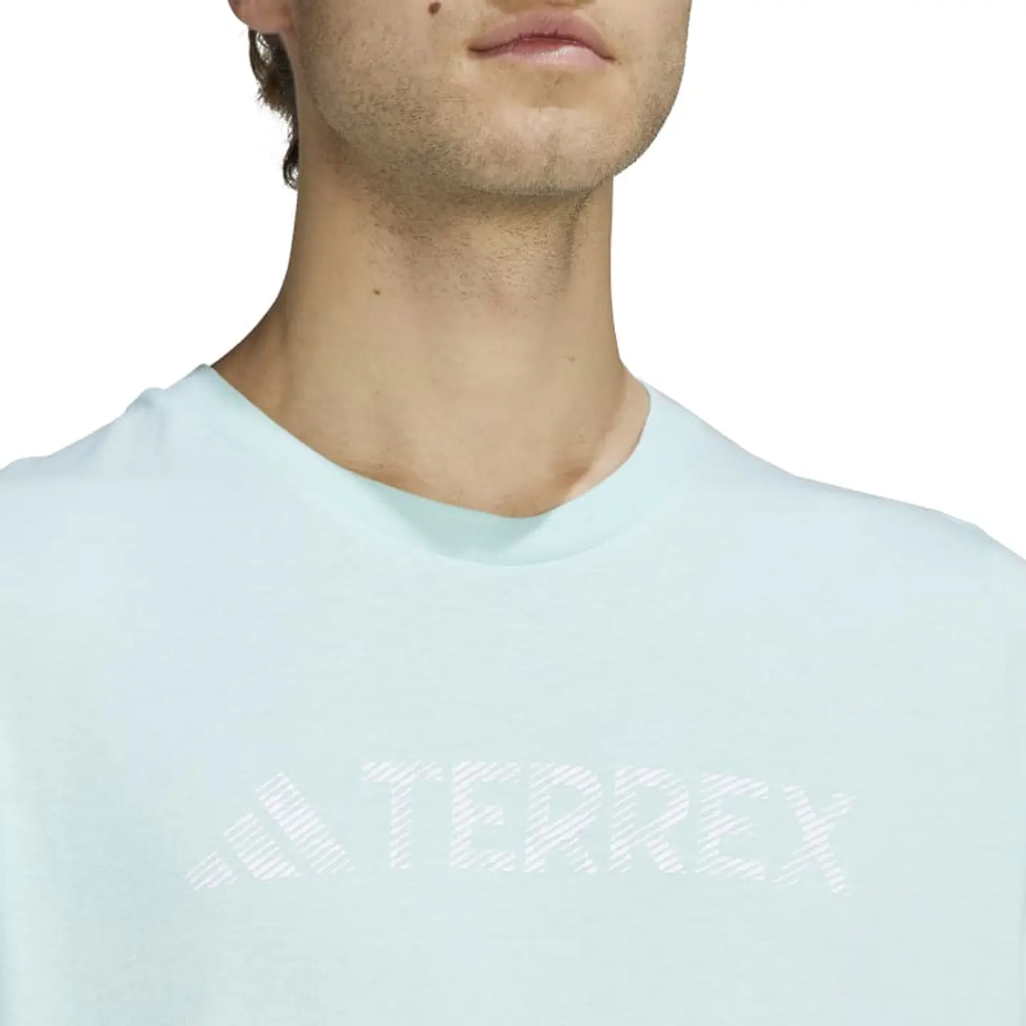 Polera Hombre Turquesa Adidas Ib1159 3