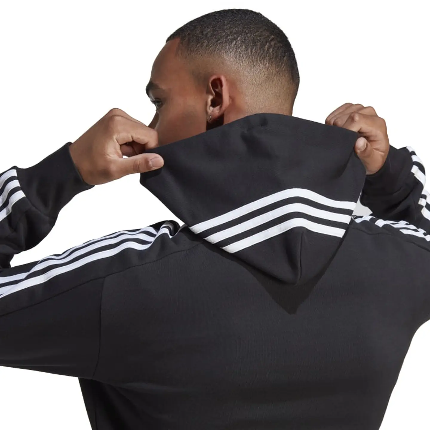 Polerón Hombre Negro Adidas Ic0435 6