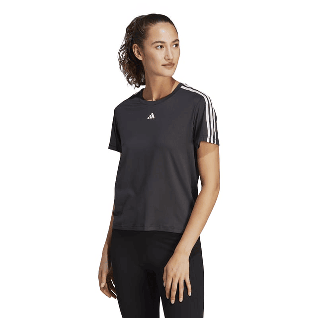 Polera Mujer Negra Adidas Ic5039