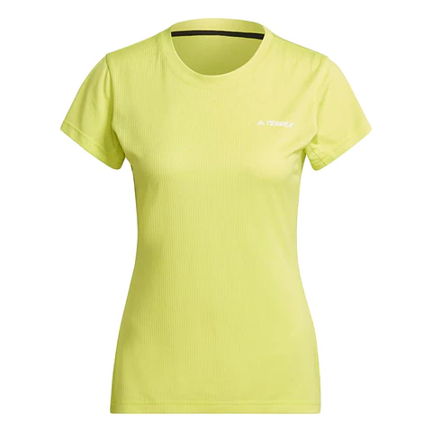 Polera Mujer Amarilla Adidas Gi7194