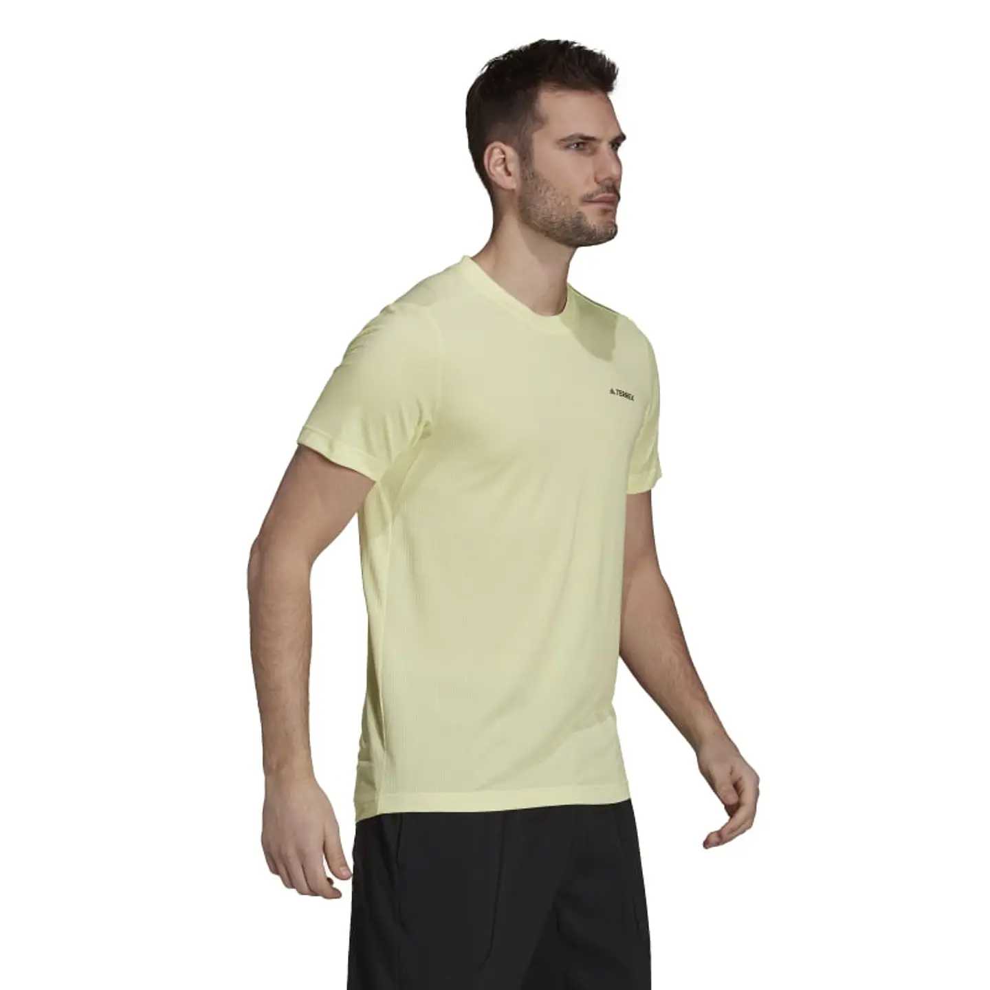 Polera Hombre Amarilla Adidas Gq4263 4