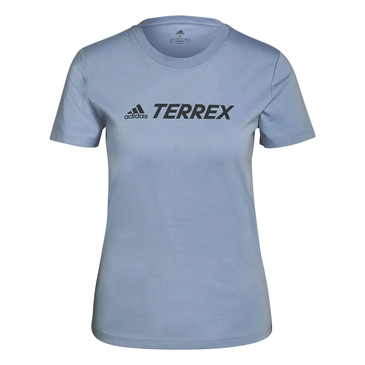 Polera Mujer Celeste Adidas Gu8973 1