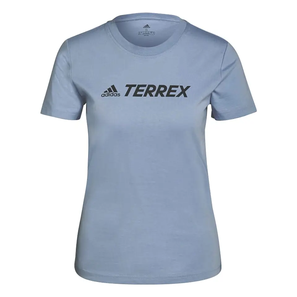 Polera Mujer Celeste Adidas Gu8973 1