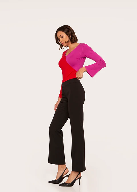 Pantalón De Vestir Mujer Negro Give 808