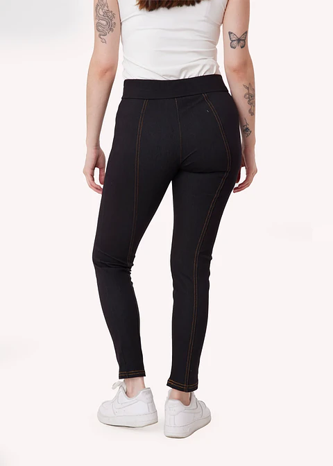 Calza Mujer Negro Give C62407