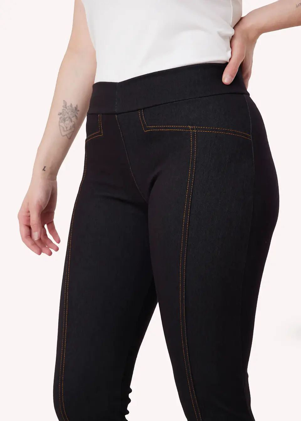 Calza Mujer Negro Give C62407 3
