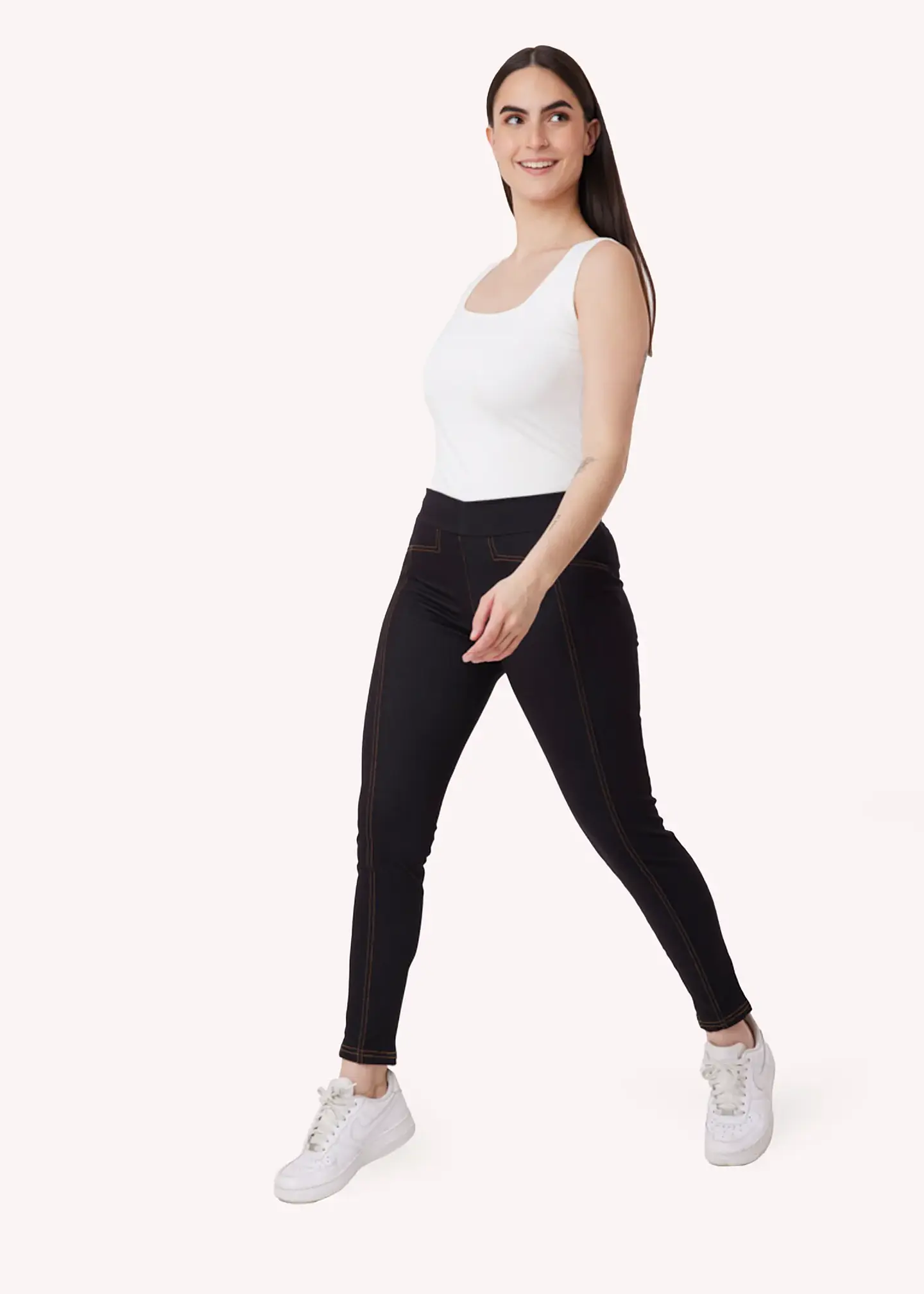 Calza Mujer Negro Give C62407 4
