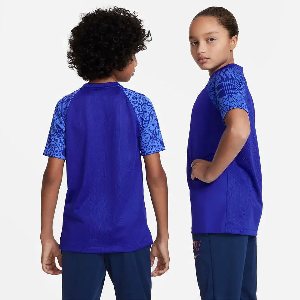 Polera Juvenil Azul Nike Dv3122-471 2