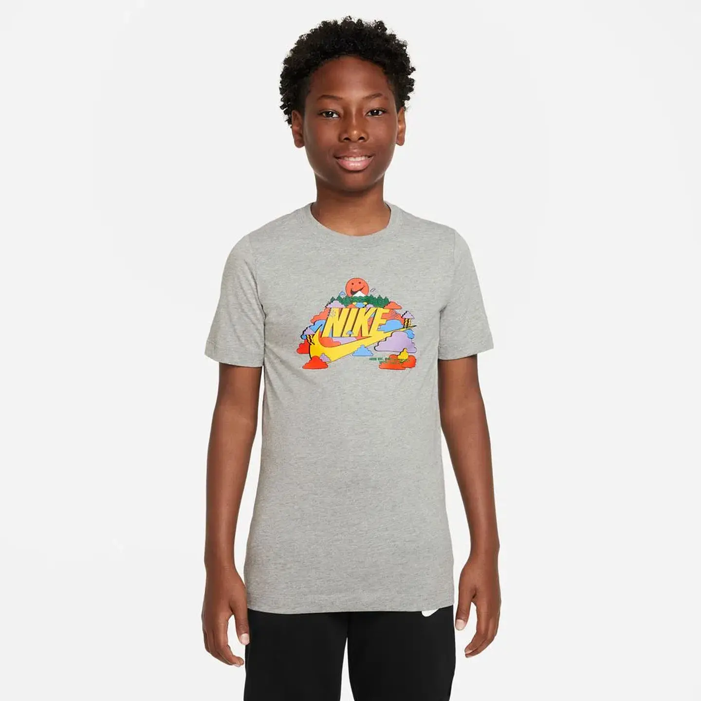 Polera Juvenil Gris Nike Dx1148-063 1