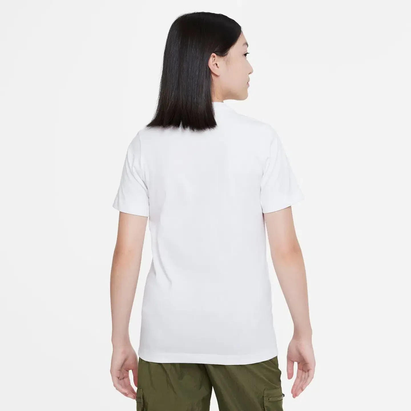 Polera Juvenil Blanco Nike Dx1148-100 2