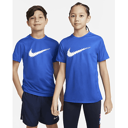 Polera Juvenil Azul Nike Dx5411-480
