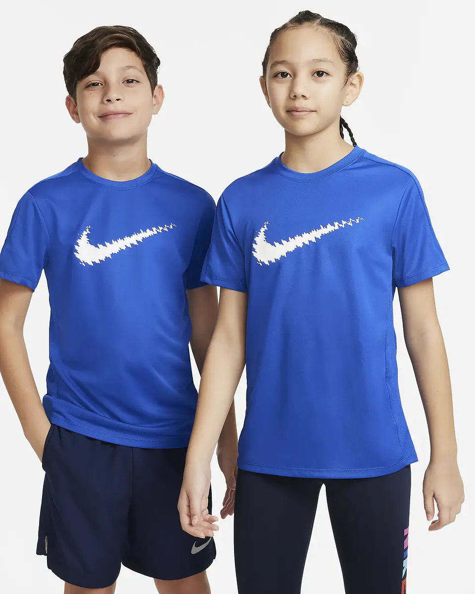 Polera Juvenil Azul Nike Dx5411-480 1