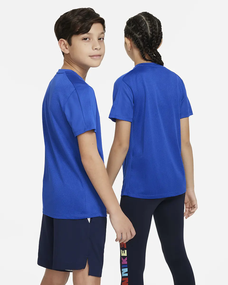Polera Juvenil Azul Nike Dx5411-480 2