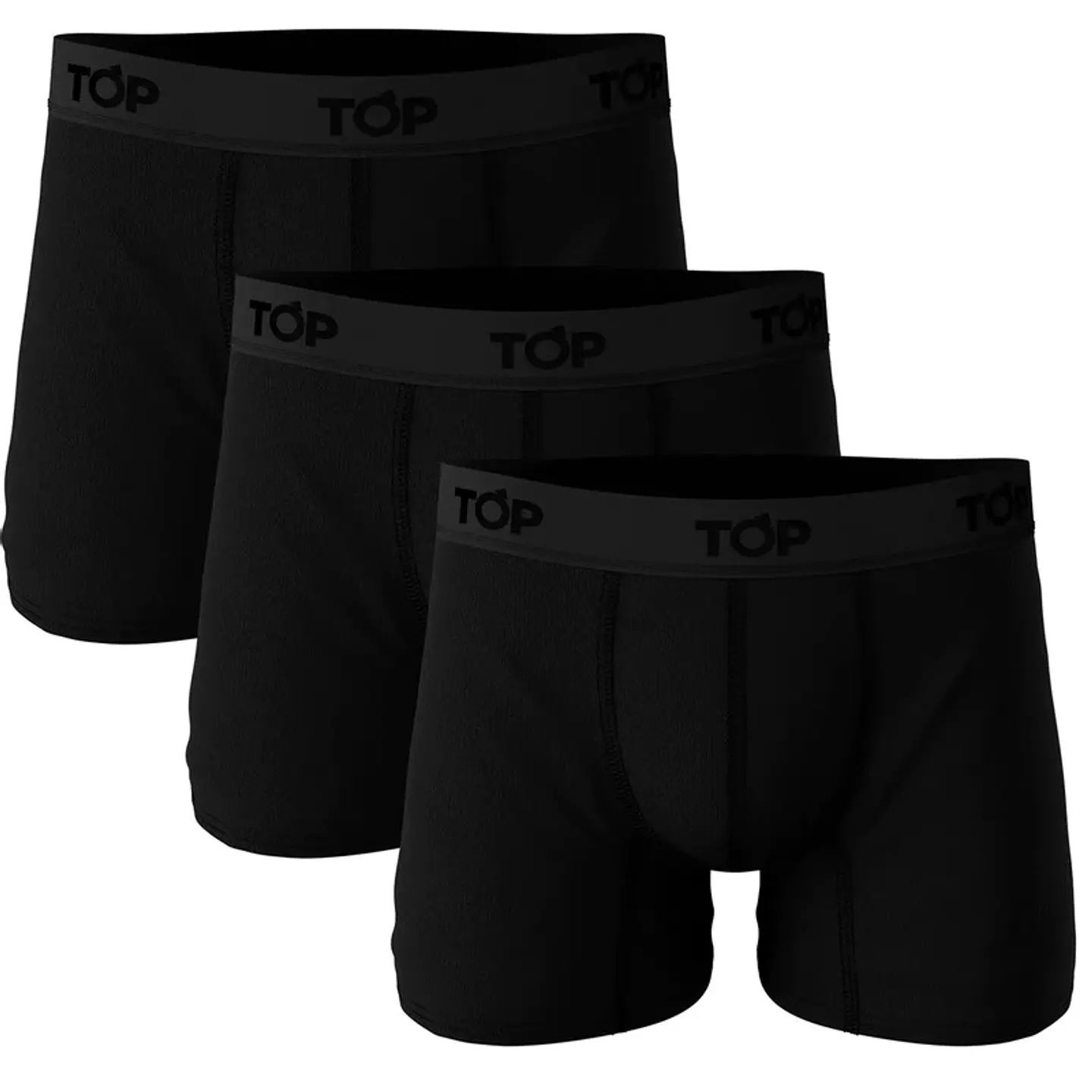 Boxer Hombre Negro Top 208P/3 1